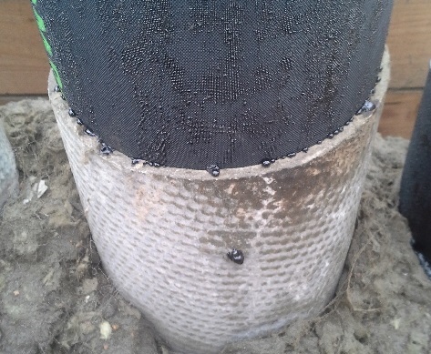 Bild på en eternitkanal relinad med ventilflex